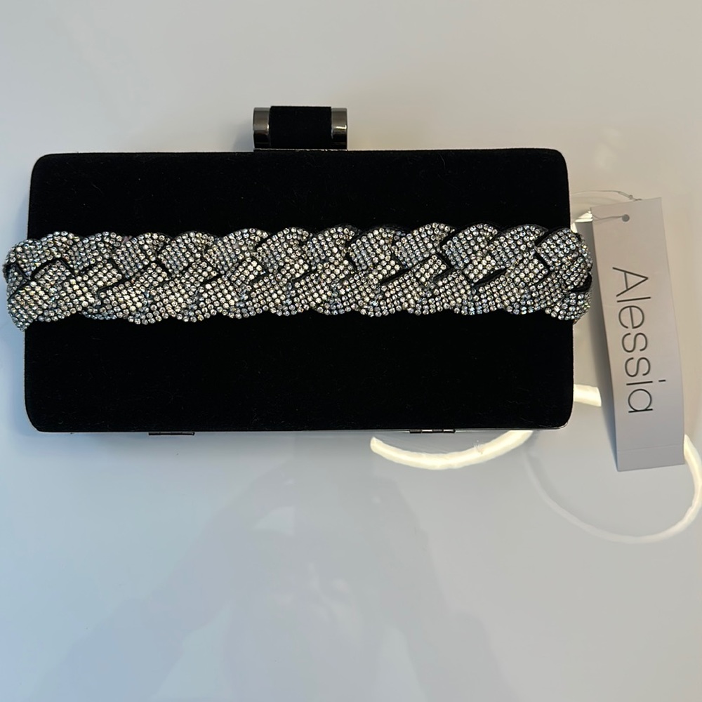 AVRC Alessia Velvet Rhinestone Clutch